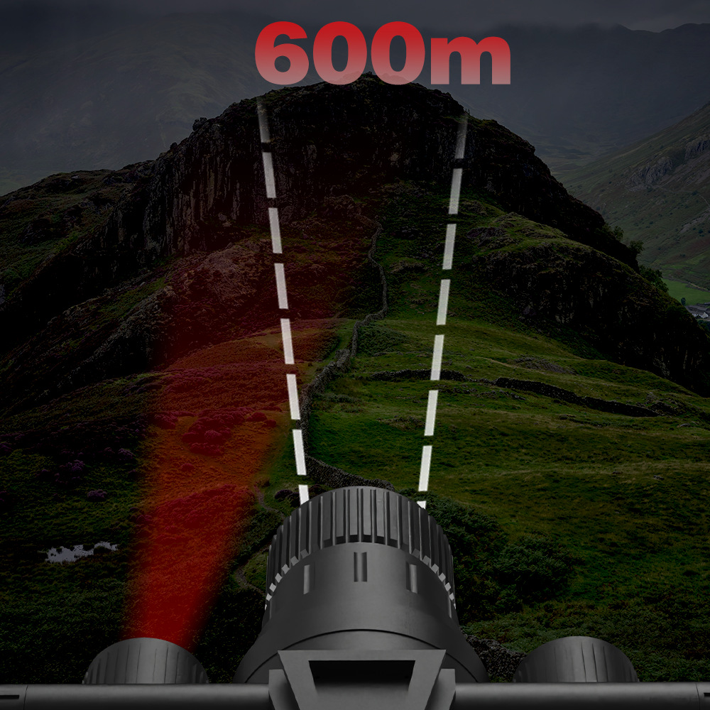 New head-mounted night vision device high-definition binocular dual-circle screen outdoor telescope infrared night vision goggles can support headset