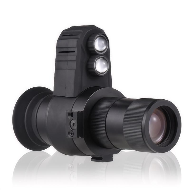 Outdoor night vision HD high-magnification head-mounted crosshair cursor full-black telescope laser sights